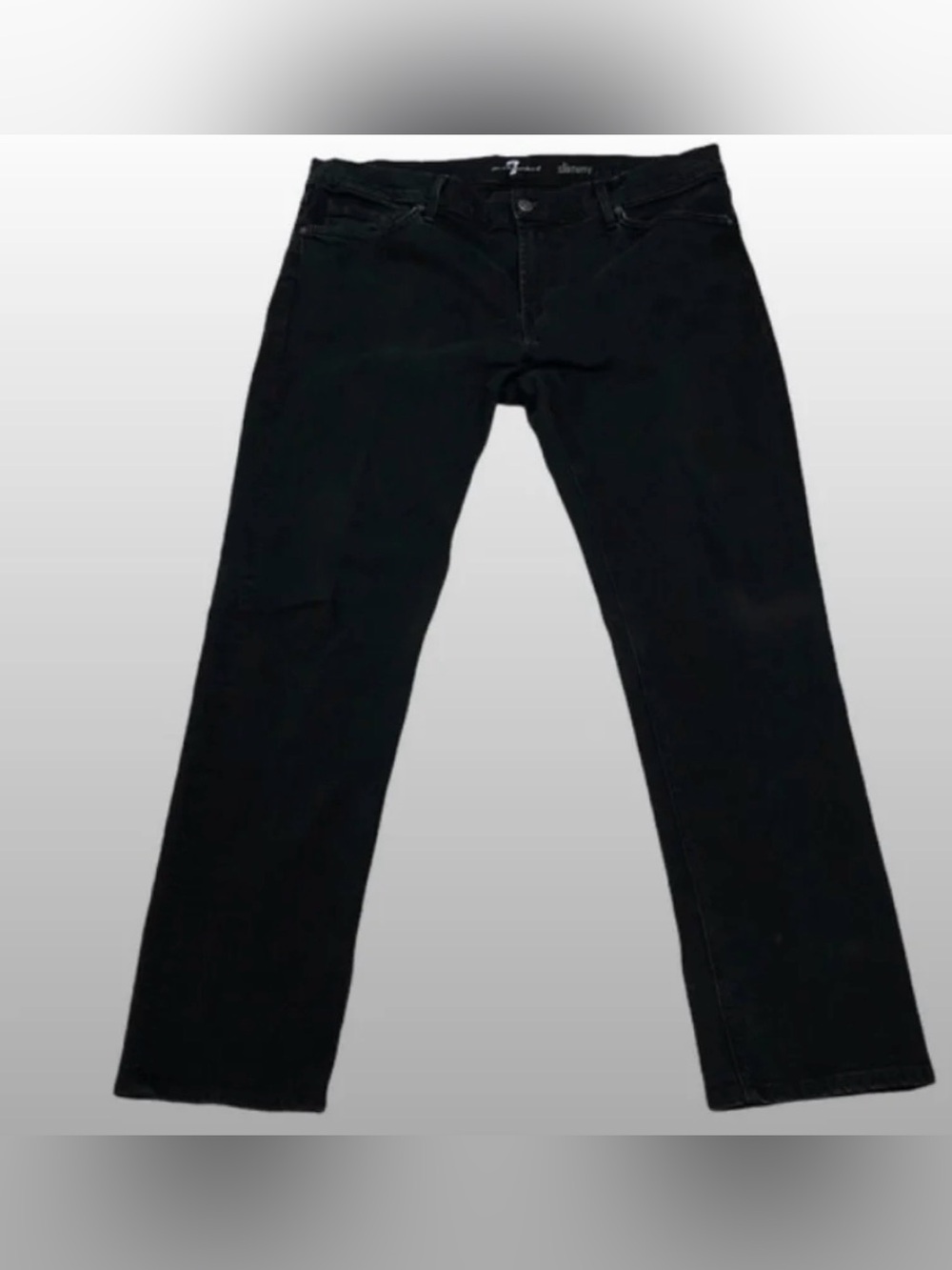7 FOR ALL MANKIND BLACK SLIMMY JEANS
